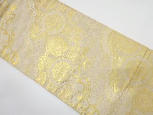 道長取りに花蜀江模様織り出し　全通袋帯